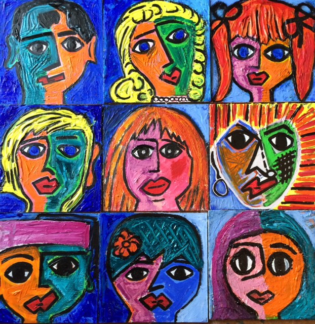 Travail plexiglas sur carton